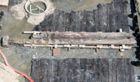 Pavimento in legno di età romana